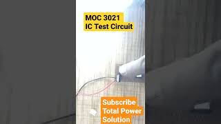 MOC 3021 IC Test circuitshort shorts shortvideo shortsvideo shortsfeedmoc3021 optocoupler [upl. by Ocimad52]