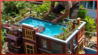 Man Builds Hyperrealistic Houses At Scale  Miniature Construction by TranNam [upl. by Assetniuq504]