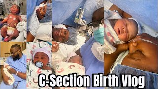 BIRTH VLOG  SCHEDULED CSECTION AT 36 WEEKS WITH MY FIRST BABY  QUEEN JA’VON [upl. by Heloise]