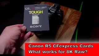 Canon R5C Memory Card Test  MUST WATCH [upl. by Nedloh354]