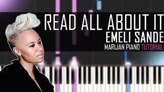 How To Play Emeli Sandé  Read All About It  Piano Tutorial  Sheets [upl. by Sloatman]