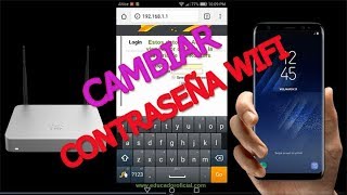 Como cambiar la contraseña del WIFI desde el celular 2018 [upl. by Nugesulo396]