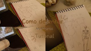 Tutorial de como desenhar anatomia🍂✨ [upl. by Qulllon]