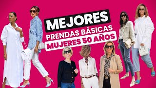 LAS MEJORES PRENDAS BASICAS PARA MUJERES DE 50 AÑOS [upl. by Nneb]