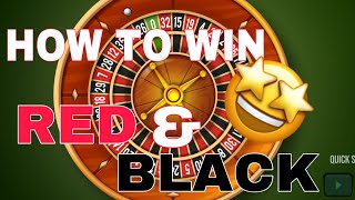 HOW TO WIN ROULETTE IN RED amp BLACK STRATEGY USING PAROLI BETTING SYSTEM [upl. by Benjamin]