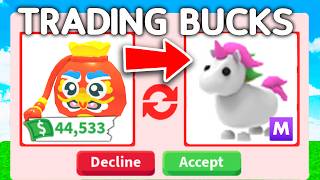 Trading BUCKS For PETS In Adopt ME [upl. by Eward]