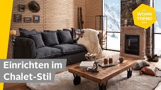 Einrichten im ChaletStil Wohnzimmer rustikal einrichten  Roombeez — powered by OTTO [upl. by Lara]