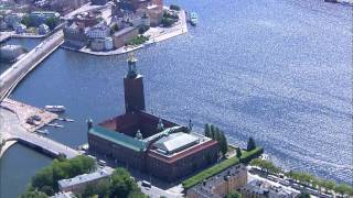 Stockholm Sweden Aerial view [upl. by Dace]