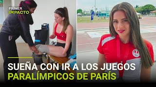 Perdió brazos y piernas tras una operación de cálculos renales ahora es una destacada atleta [upl. by Aneloaup]