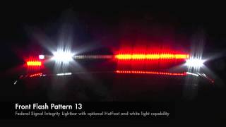 Federal Signal Integrity Lightbar with optional HotFoot and white light capability [upl. by Selokcin]