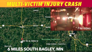 BREAKING NEWS Multiple Injury Crash Early Sunday Morning Near Bagley Minnesota [upl. by Ru]