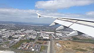 Emirates Airlines  Airbus A380800  Landing at Auckland Airport [upl. by Ytsrik146]