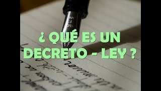 DECRETO  LEY [upl. by Nap260]