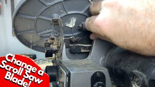 How to Change a Scroll Saw Blade [upl. by Zildjian783]