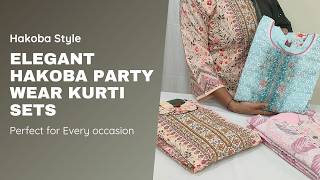 Elegant Hakoba Kurti Sets Perfect Party Wear for All Occasions  Kurti sets  Contact 8121164448 [upl. by Shepp]