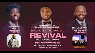 Back To School Revival  AYM  011224 [upl. by Nivek48]