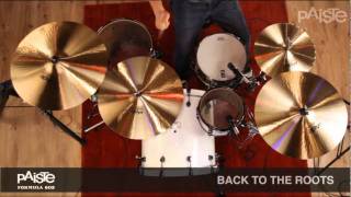 PAISTE Cymbal Series Comparison Video [upl. by Ettelegna]