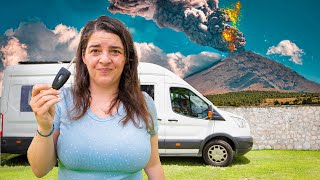 Rescuing our campervan from an erupting volcano 😨 [upl. by Wiencke]