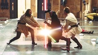 Top 10 Star Wars Lightsaber Battles In Movies and TV [upl. by Tneciv]