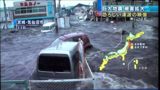 Japan Tsunami Footage 2011 [upl. by Eiuqnom]