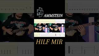 Rammstein  Hilf Mir guitartabs guitarcover guitarlesson rammstein [upl. by Atile]