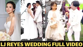 LJ REYES WEDDING FULL VIDEO NG KASAL NI LJ REYES AND PHILIP EVANGELISTA [upl. by Oniger]