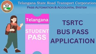 Telangana bus pass student bus pass online kaise Karen 2024 [upl. by Netsriik]