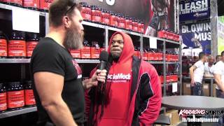 karachoSPORTS IFBB Pro Kai Greene and the Viking on FIBO 2014 [upl. by Dex171]