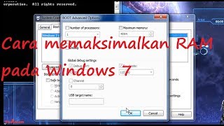 cara memaksimalkan RAM pada Windows 7 [upl. by Thorrlow]