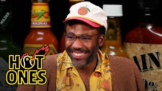 Childish Gambino Goes On a Vision Quest While Eating Spicy Wings  Hot Ones [upl. by Dafodil108]