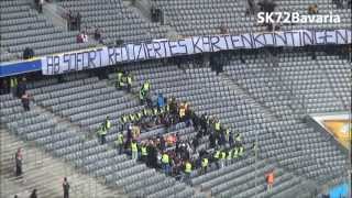 1860 München  Dynamo Dresden Aktion der Dynamo Fans HD 1080p [upl. by Naerol]