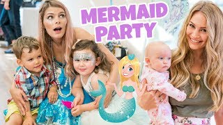 5 YEAR OLD MERMAID BIRTHDAY PARTY with real mermaid [upl. by Atiuqes284]