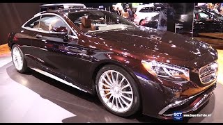 2016 MercedesBenz SClass Coupe S65 AMG V12  Exterior Interior Walkaround  2015 LA Auto Show [upl. by Pelagi]