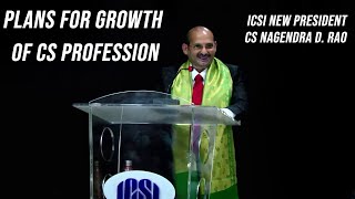 ICSI New Presidents Plans for Growth of Company Secretary Profession [upl. by Edyaj]