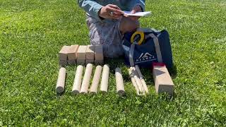 MEGWOZ KUBB YARD GAME So much fun Full Review [upl. by Vallie]