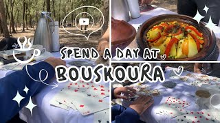 Day with me at Bouskoura Forest 🐝🦋 يوم معي في غابة بوسكورة 🤍 Breakfast l Lunch l Card Games 🥘 [upl. by Derby]