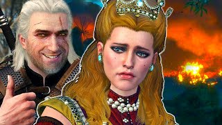 Witcher 3 RARE Dialogue What if You Renovate Corvo Bianco During the Vampire Attack [upl. by Nykal]