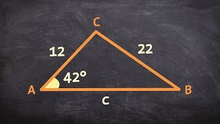 How to use law of sines for SSA with one solution [upl. by Scuram]