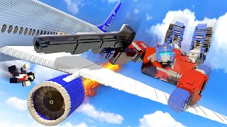 TRANSFORMERS Causes Plane Crash  Teardown Mods Gameplay [upl. by Enrichetta]