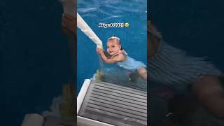 My daughter watches her baby sister learn to swim in the same pool she did 🥹 Then vs Now [upl. by Alejo202]