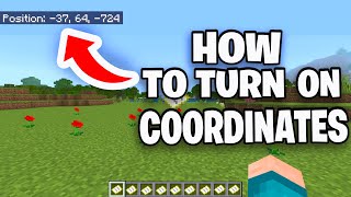 How To Turn On Coordinates In Minecraft Bedrock  Xbox PS5 Windows IOS Android Switch [upl. by Angel]