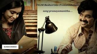 Pranayamanithu lyrical songBasheerinte premalekhnam [upl. by Aveneg]