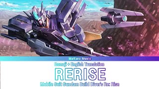 Gundam build Divers ReRise – Opening 1 Full『 RERISE 』 Lyrics [upl. by Elac]