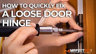 How to Quickly Fix a Loose Door Hinge [upl. by Darlleen]