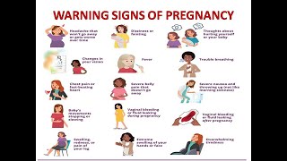 WARNING SIGNS OF PREGNANCY [upl. by Hailed]