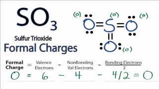 Calculating SO3 Formal Charges Calculating Formal Charges for SO3 [upl. by Leal]