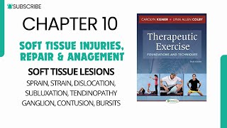 Soft Tissue Lesion Sprain strain dislocation contusion hemarthrosis TendinopathyThera Chap 10 [upl. by Eneleahcim]