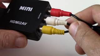 How to Convert HDMI to RCA [upl. by Neved155]