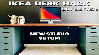 Ikea Desk Hack but BETTER in 2022 [upl. by Alakim956]