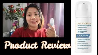 DUCRAY MELASCREEN DEPIGMENTANT PRODUCT REVIEW [upl. by Ilamad]